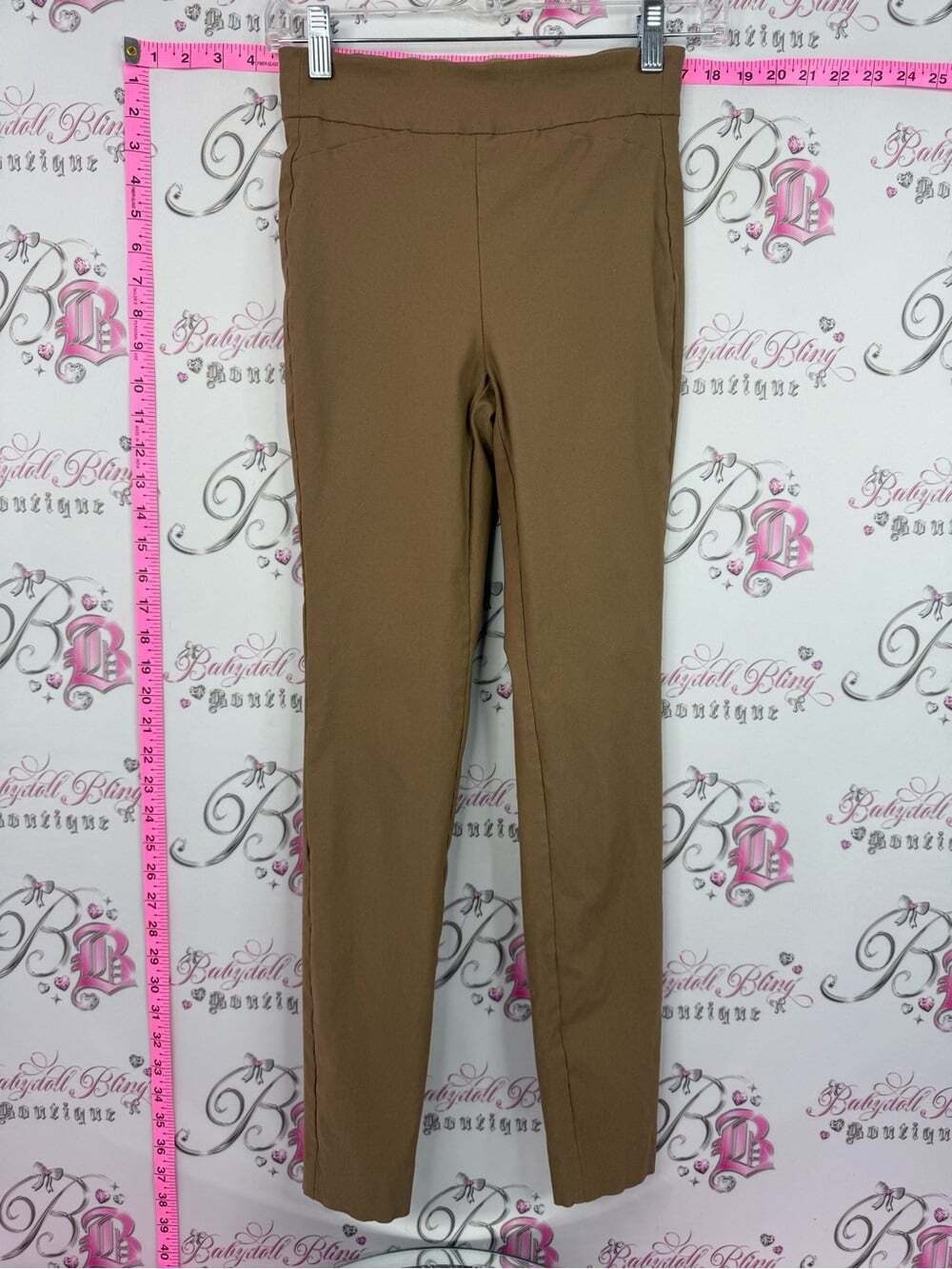 RW&CO. Pants ankle Stretch Straight-Leg Pants - Tan
